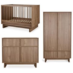 Chambre bébé Kyo : lit 70 x 120 cm + commode + armoire