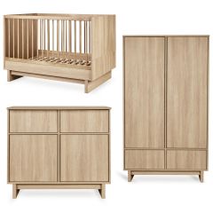 Chambre bébé Kyo : lit 70 x 120 cm + commode + armoire
