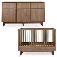 Chambre bébé Kyo : lit 70 x 120 cm + commode XL