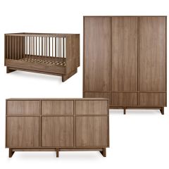 Chambre bébé Kyo : lit 70 x 140 cm + commode XL + armoire XL