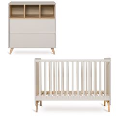 Chambre bébé Loft : lit 60 x 120 cm + commode