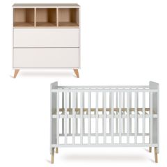 Chambre bébé Loft : lit 60 x 120 cm + commode