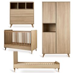 Chambre bébé Loft : lit 70 x 140 cm + commode + armoire 3 portes + kit Junior