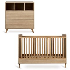 Chambre bébé Loft : lit 70 x 140 cm + commode