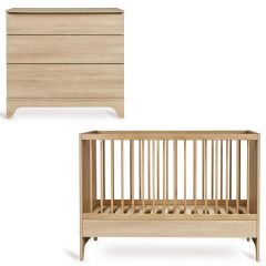 Chambre bébé Tsugi : lit 60 x 120 cm + commode