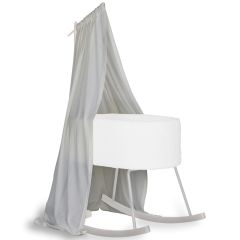 Ciel de lit pour pied en bois 100% coton