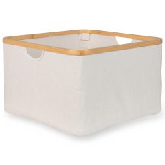 Panier de rangement en bambou 45 x 45 cm