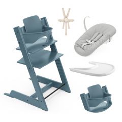 Pack chaise haute Tripp Trapp + Baby Set 2 + Tablette + Harnais 2 + Newborn Set