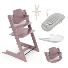 Pack chaise haute Tripp Trapp + Baby Set 2 + Tablette + Harnais 2 + Newborn Set