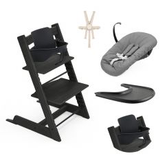 Pack chaise haute Tripp Trapp + Baby Set 2 + Tablette + Harnais 2 + Newborn Set