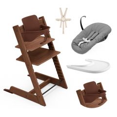 Pack chaise haute Tripp Trapp + Baby Set 2 + Tablette + Harnais 2 + Newborn Set