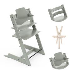 Pack chaise haute Tripp Trapp + Baby Set 2 + Harnais 2