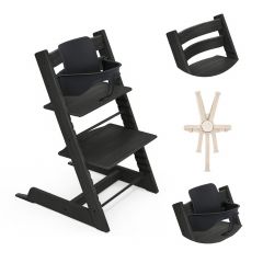 Pack chaise haute Tripp Trapp + Baby Set 2 + Harnais 2