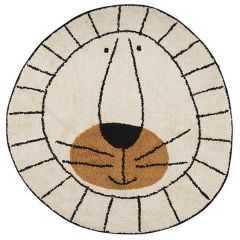 Tapis Lion Naturel 100 x 100 cm