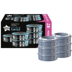 Lot de 6 recharges poubelle à couches Sangenic