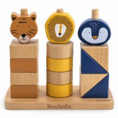 Blocs animaux à empiler en bois