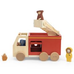 Camion pompiers en bois
