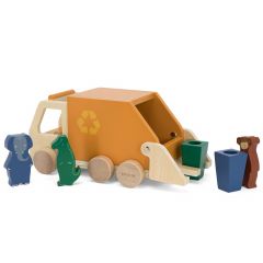 Camion-poubelle en bois