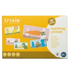 Lot de 10 puzzles duo association d'animaux