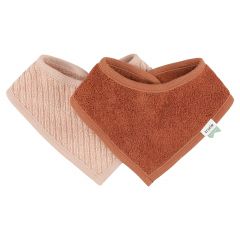 Lot de 2 bavoirs bandana Hush