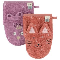 Lot de 2 gants de toilette