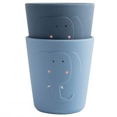 Lot de 2 gobelets en silicone