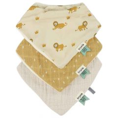 Lot de 3 bavoirs bandana en coton