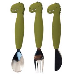 Lot de 3 couverts en silicone