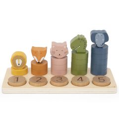 Puzzle à chiffres 1-5 en bois