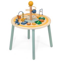 Table d'activités en bois animaux