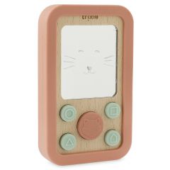 Téléphone bébé bois-silicone