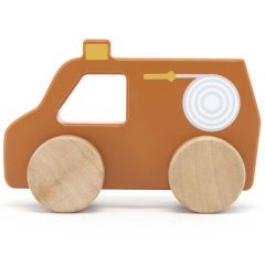 Camion de pompier en bois
