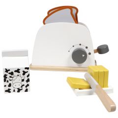 Grille-pain en bois + accessoires