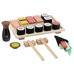 Service à sushis en bois