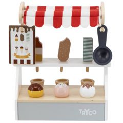 Stand de crème glacée en bois
