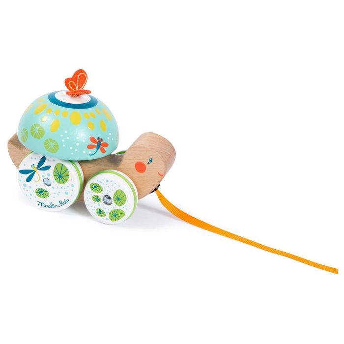 Jouet a tirer Tortue Dans La Jungle de Moulin Roty