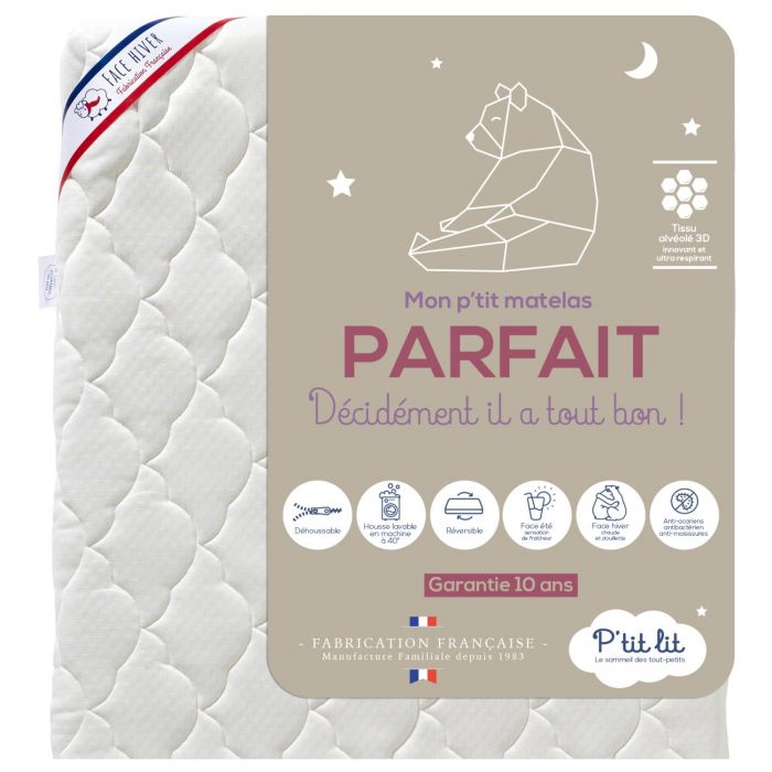 P'tit Lit - Protège Matelas Bébé Anti Acariens