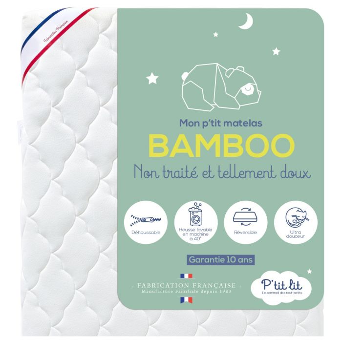 Alvi® Matelas enfant Bamboo 70x140 cm