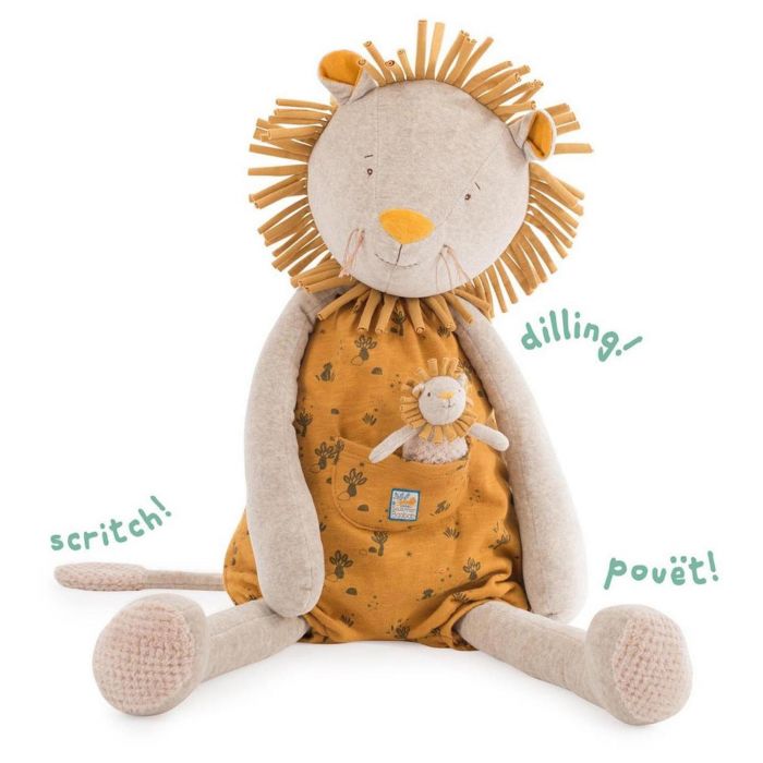 Peluche Bebe Lion Geant Sous Mon Baobab De Moulin Roty