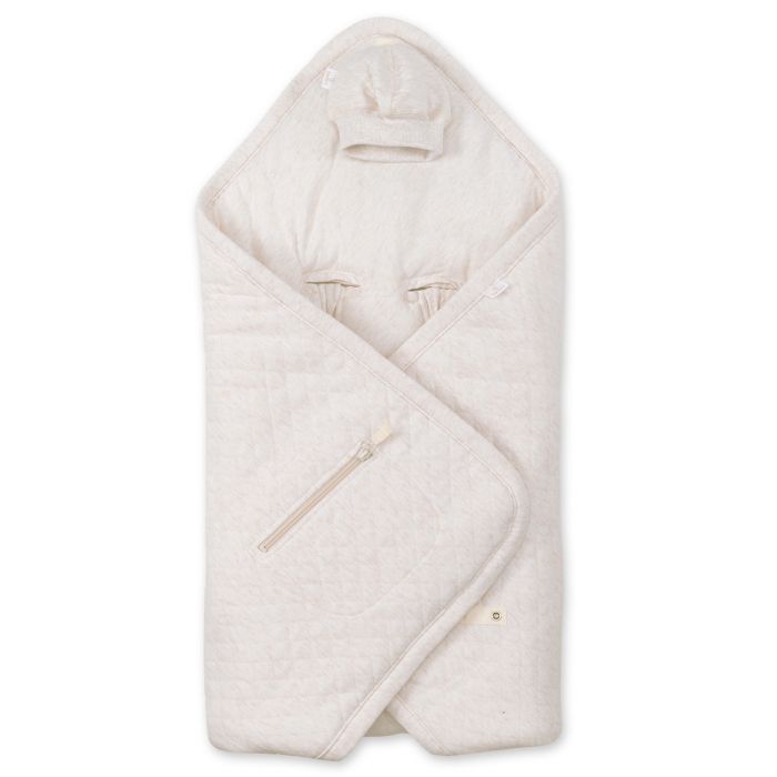 Bemini Biside Nid D'Ange 0-12 Mois Vert - Chancelière Universelle 3/5 Points Pady Quilted + Jersey - Sécurité Et Confort Voiture/Poussette