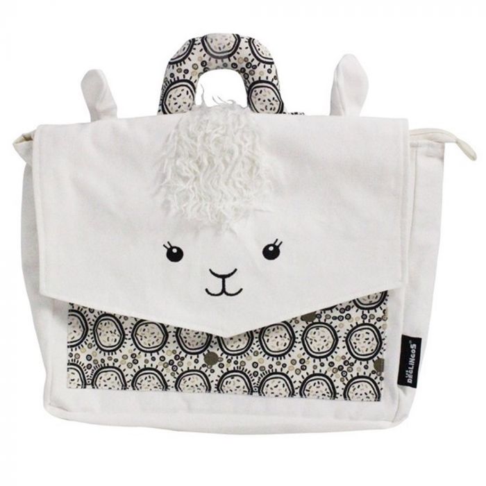 Cartable en toile souple Muchachos Le Lama de Les D glingos