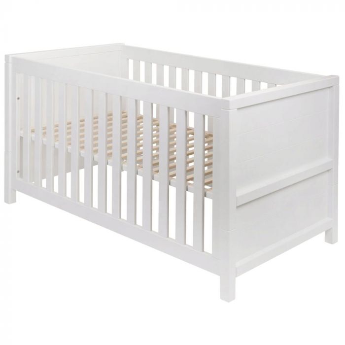 Lit bébé évolutif Romantic white 70 x 140cm - Childhome – Comptoir