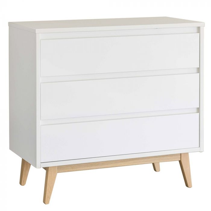 Commode Pure White avec plan à langer