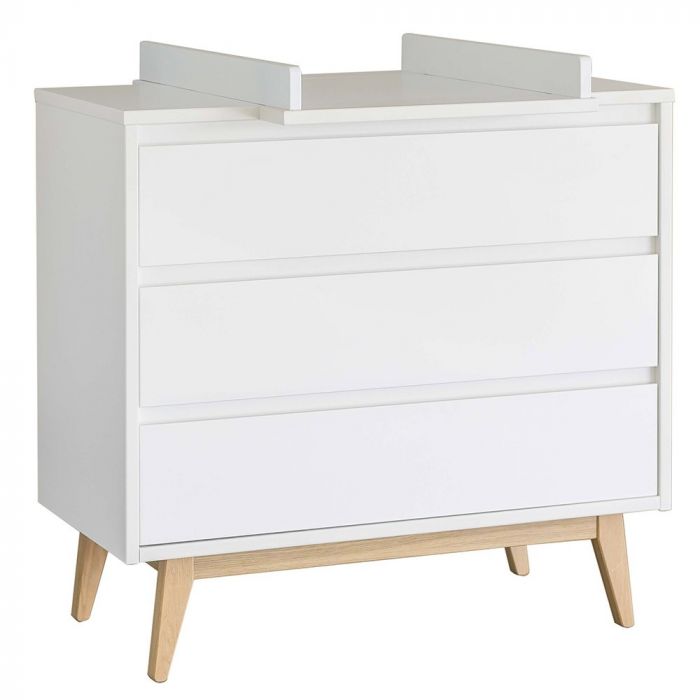 Commode Pure White avec plan à langer