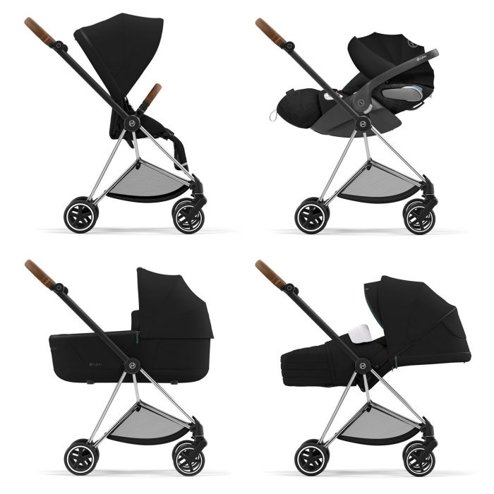 Chassis top poussette triple
