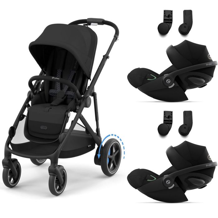 Poussette e Gazelle S 2 sieges auto Cloud G i Size de Cybex
