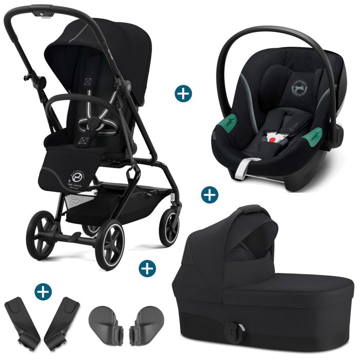 Pack CYBEX Duo Poussette Beezy + Coque Aton S2 i-Size +