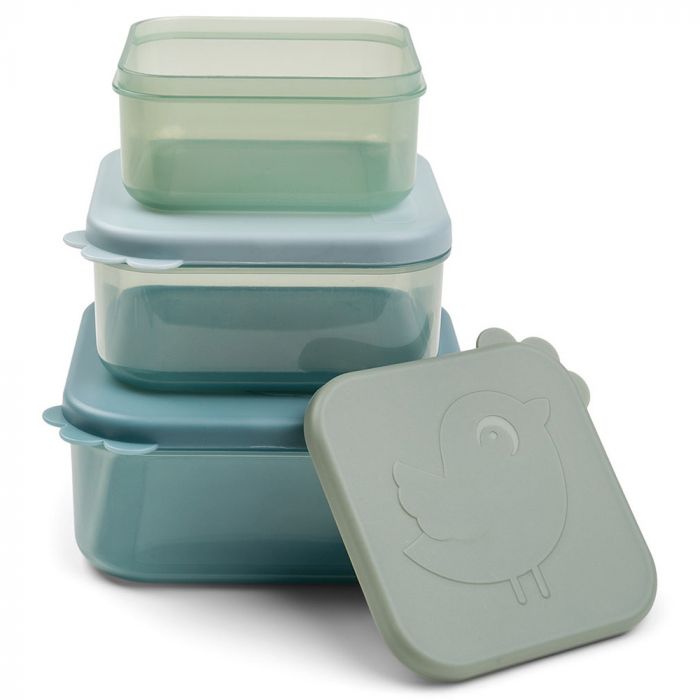 3 PCS 3 couches de style grenouille Portable boîte de rangement des  aliments pour bébés boîtes