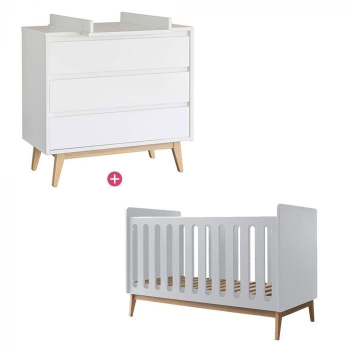 Chambre Pure White Duo Avec Lit 60 X 1 Cm De Pericles