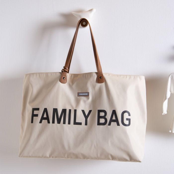 Sac à langer FAMILY BAG Childhome Teddy Ecru